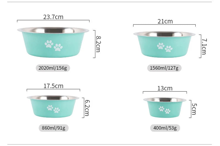 TugTail Stainless Steel Food/Water Bowl